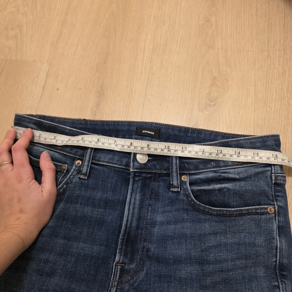 Express Medium Wash Athletic Skinny Ultra Hyper Stretch Casual Jeans Size 32×32